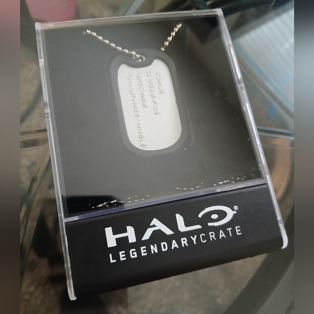 Halo collectible Legendary Loot Crate Jorge Dogtag like new condition
